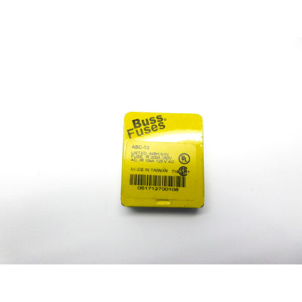BUSSMANN ABC-10 250VAC 10A (PKG OF 5) NSFS