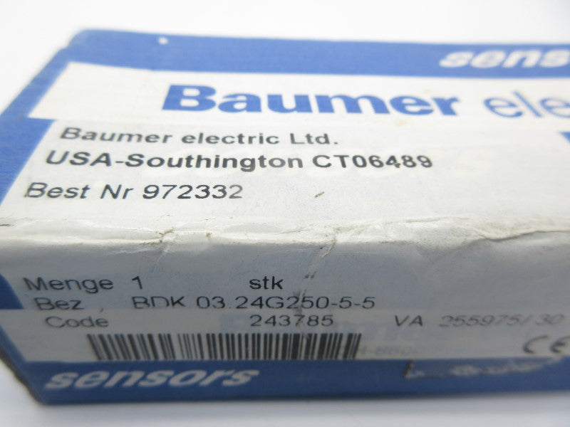 BAUMER ELECTRIC BDK03.24G250-5-5 NSFS