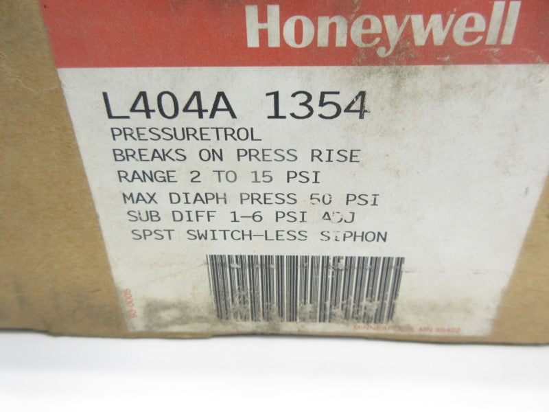 HONEYWELL L404A1354 2-15PSI NSMP