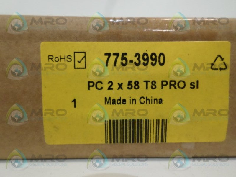 TRIDONIC 22185218 PC2X58T8PROSI 775-3990 DIGITAL BALLAST  NSMP