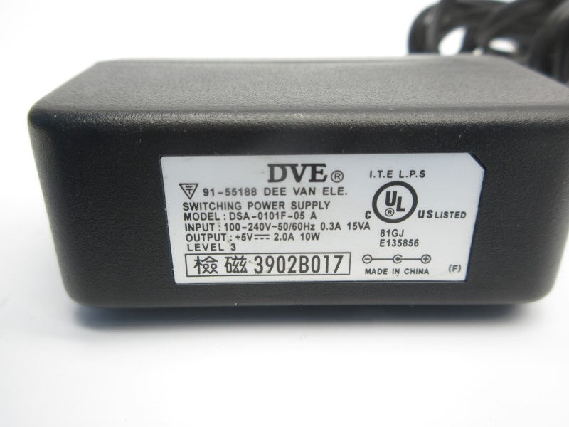 DVE DSA-0101F-05A 100-240V 0.3A NSNP