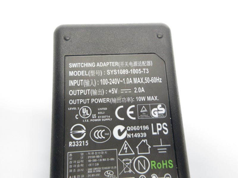 POWER SUPPLY SYS1089-1005-T3 100-240V 1.0A NSNP