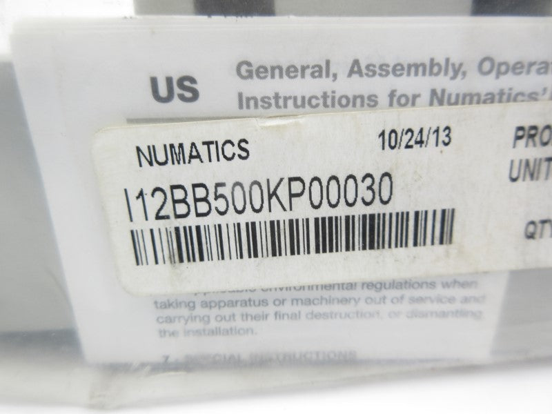 NUMATICS I12BB500KP00030 100-115/110-120V .06A NSMP