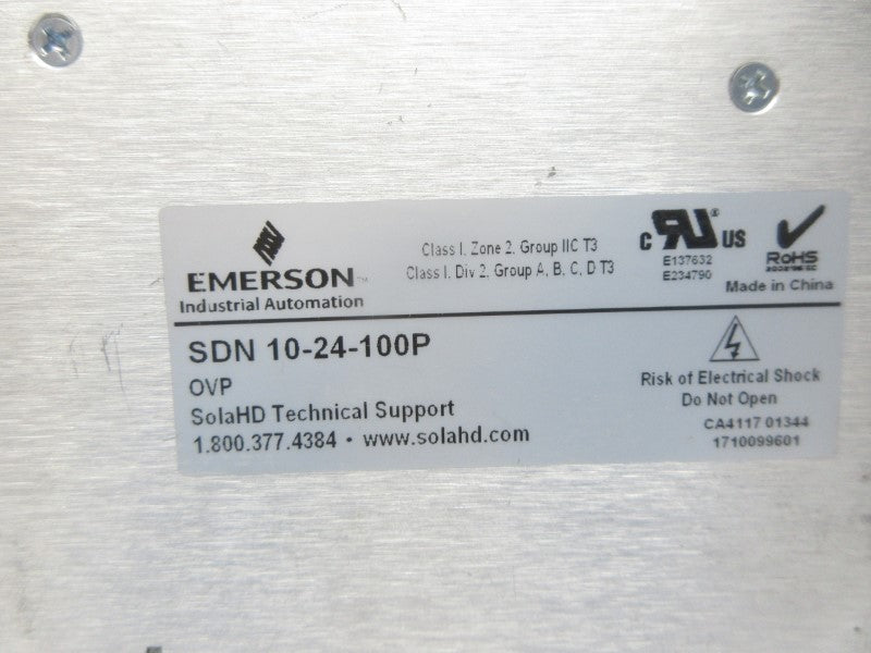 SOLA SDN10-24-100P 115/230VAC 5.0/2.0A UNMP