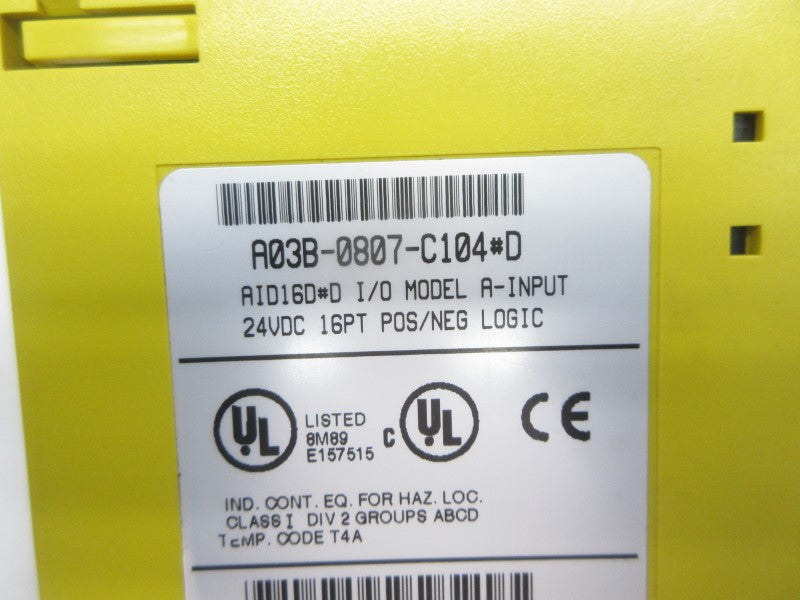 FANUC A03B-0807-C104#D 24VDC UNMP