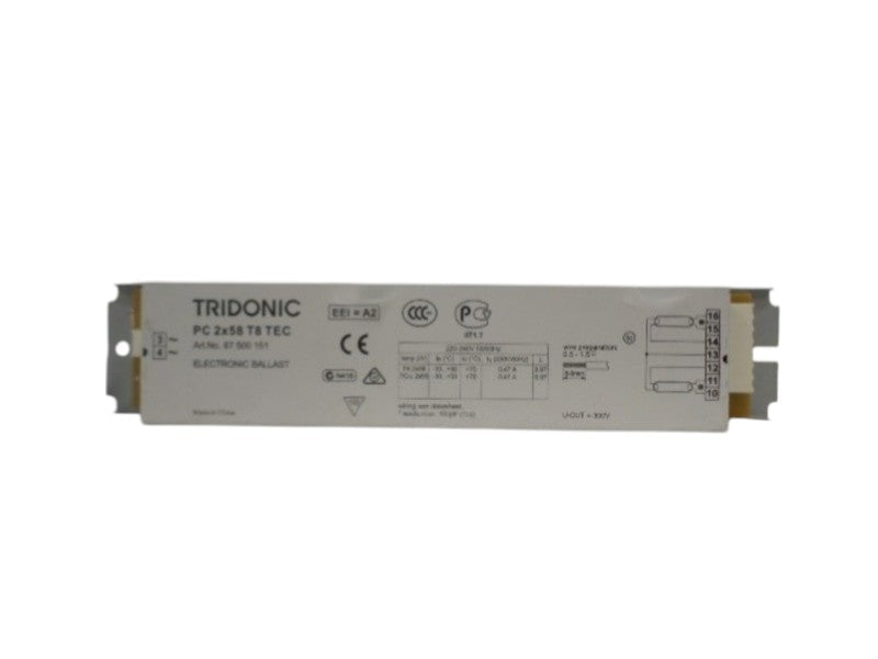 TRIDONIC 87500151 PC2X58T8TEC ELECTRONIC BALLAST NSNP