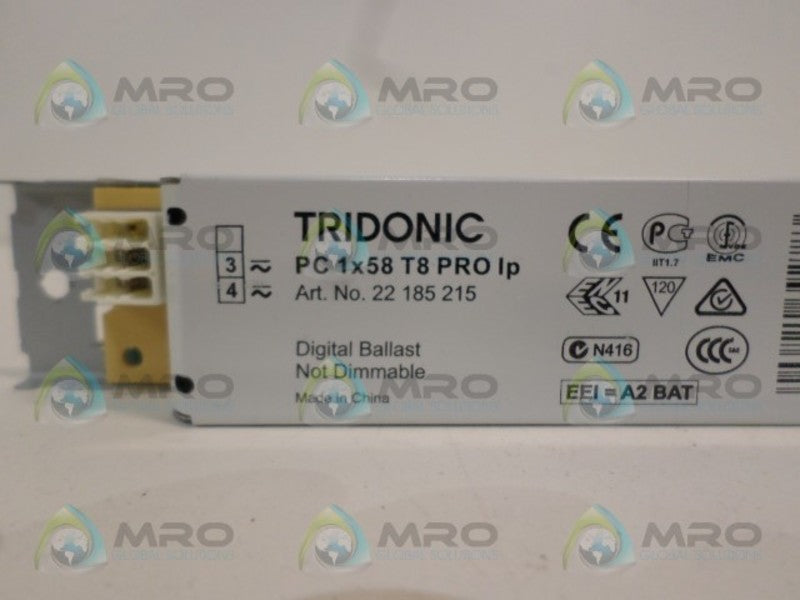 TRIDONIC 22185215 PC1X58T8PROIP DIGITAL BALLAST  NSNP