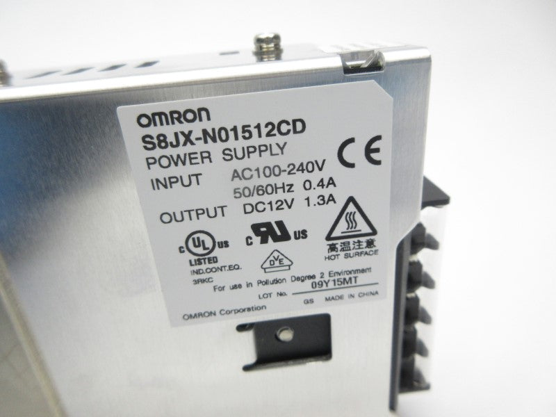 OMRON S8JX-N01512CD 100-240VAC 0.4A NSNP