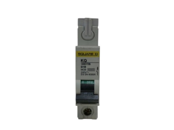 SQUARE D KQ10D116 CIRCUIT BREAKER 16A UNMP