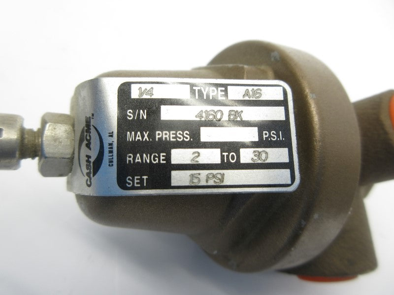 CASH ACM A16 2-30PSI 1/4" NSNP