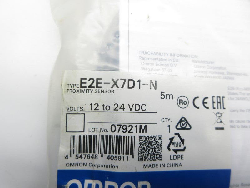 OMRON E2E-X7D1-N 12-24VDC 5M NSMP