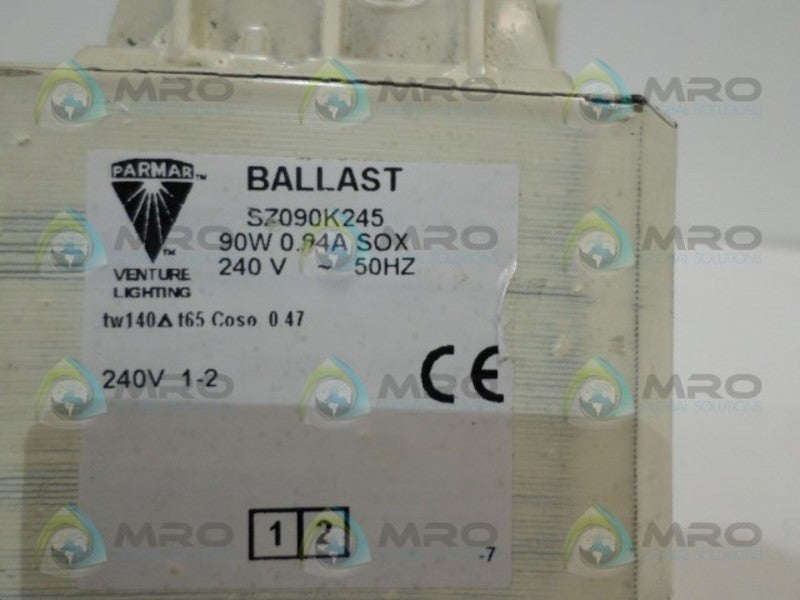 PARMAR SZ090K245 BALLAST (AS PICTURED)NSNP
