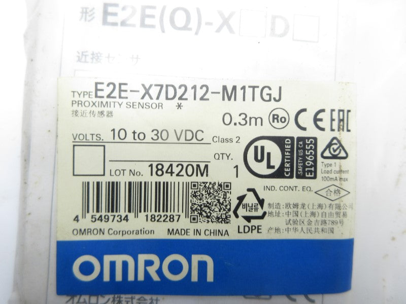 OMRON E2E-X7D212-M1TGJ 10-30VDC 0.3M NSMP