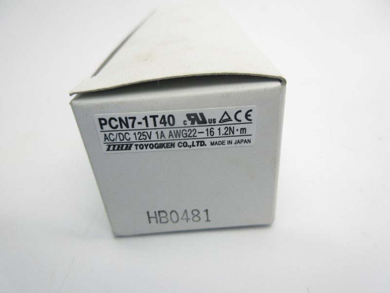 TOGI TOYOGIKEN PCN7-1T40 125VAC/DC 1A NSMP