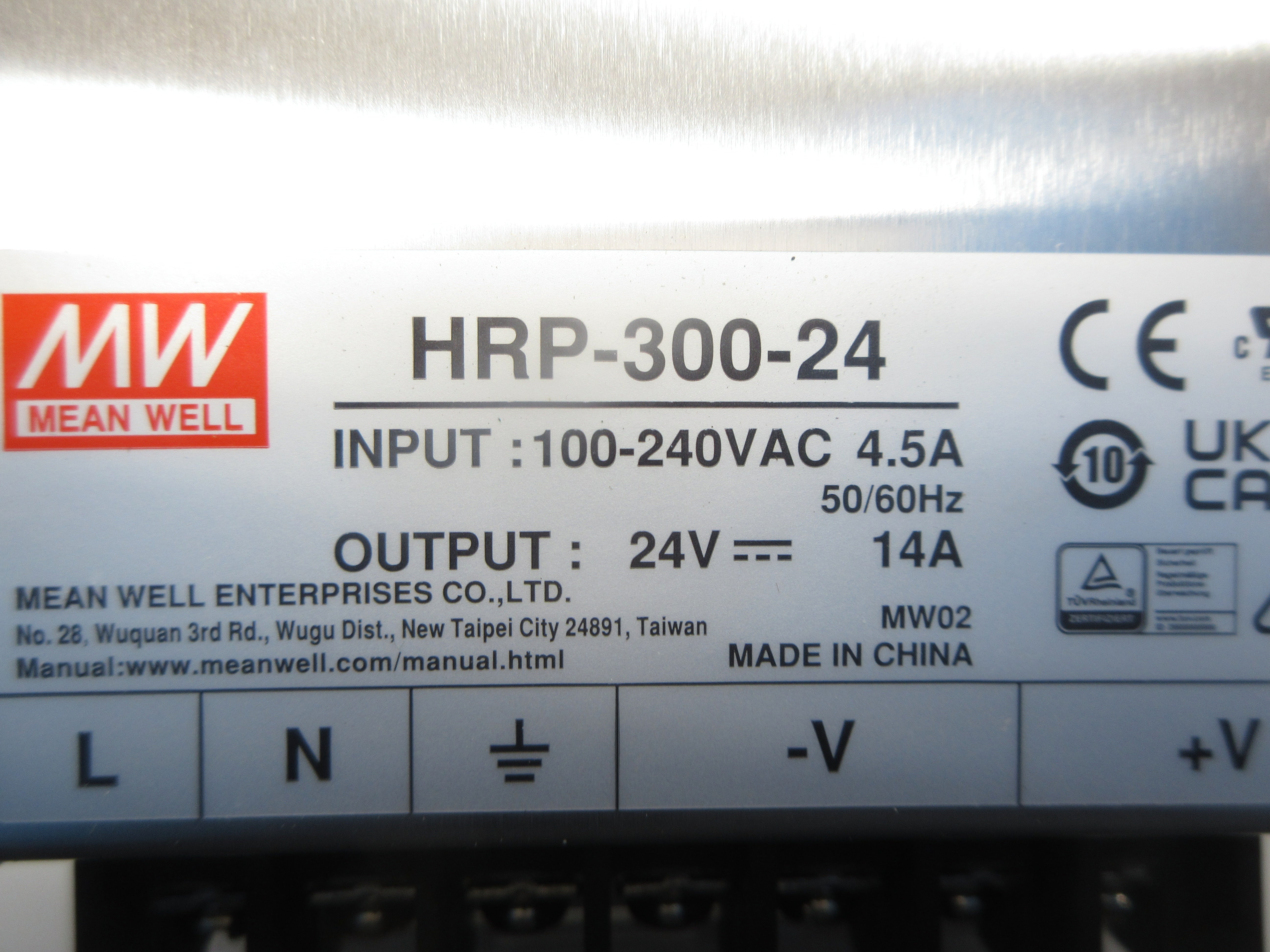 MEAN WELL HRP-300-24 100-240VAC 4.5A NSMP