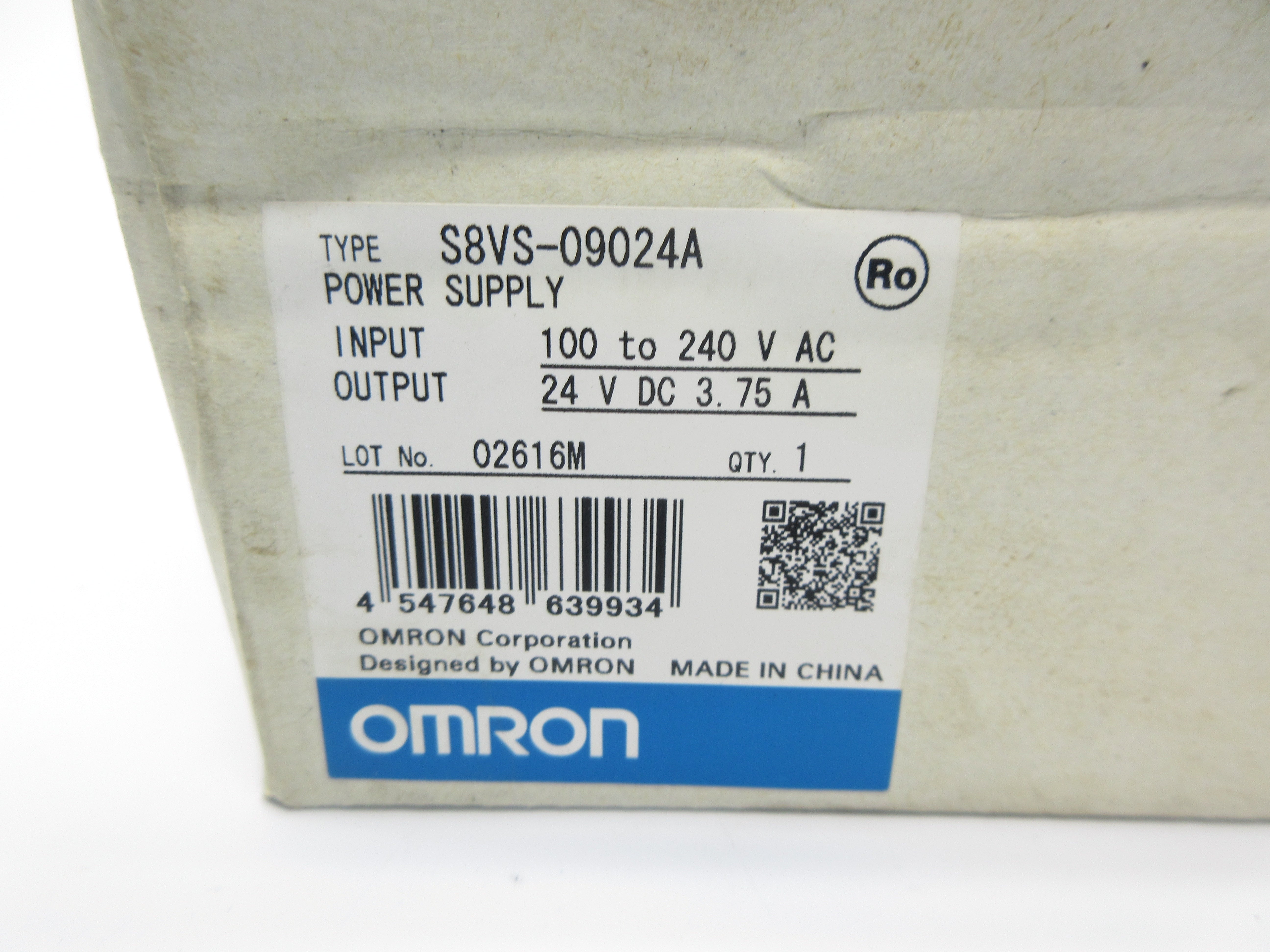 OMRON S8VS-09024A 100-240VAC 2.3A NSMP