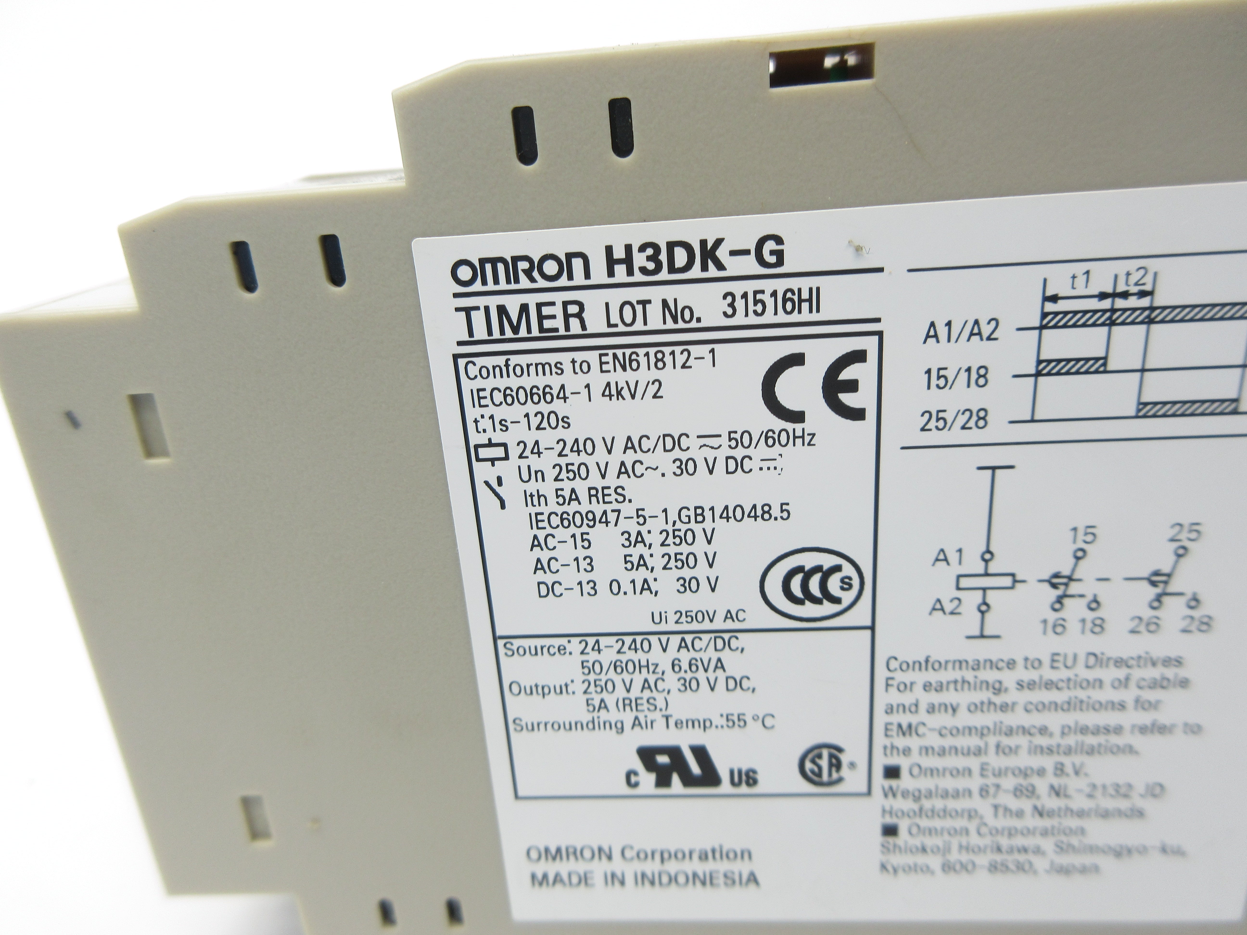OMRON H3DK-G 24-240VAC/DC 1S-120S NSNP