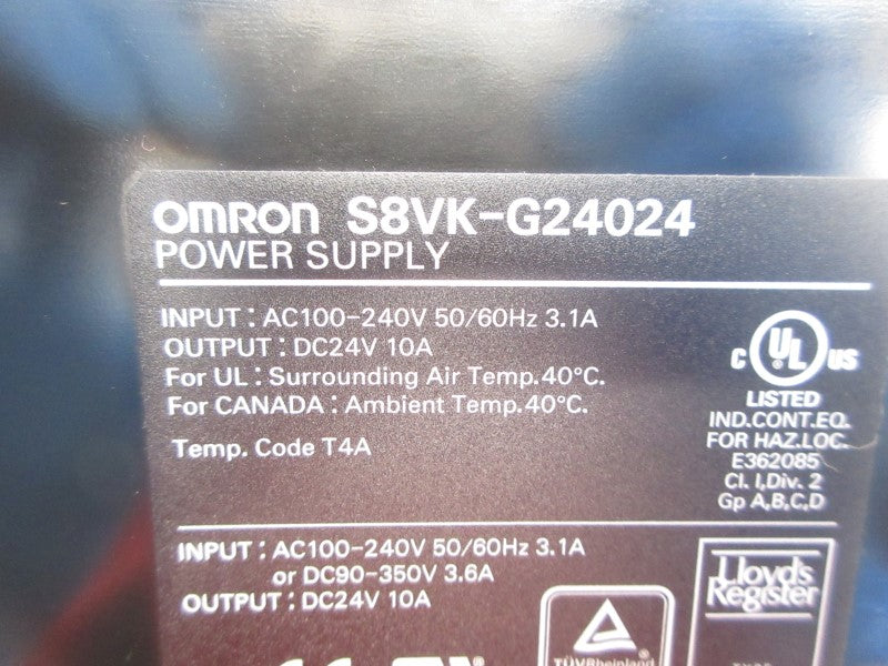 OMRON S8VK-G24024 100-240VAC 3.1A NSNP