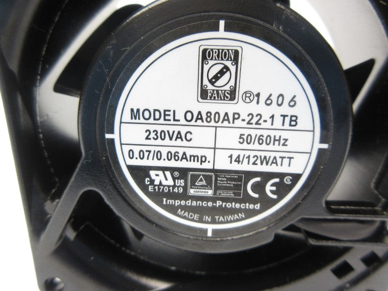 ORION FANS OA80AP-22-1TB 230VAC 0.07/0.06A NSNP