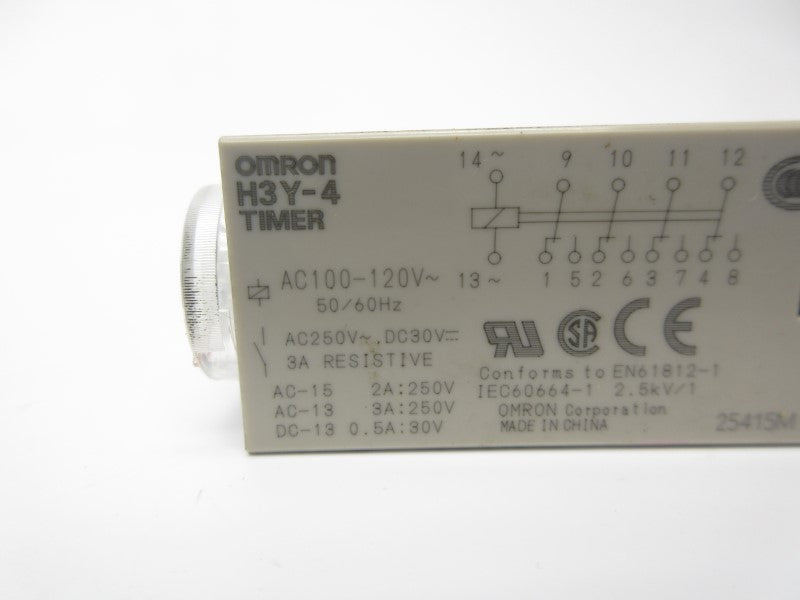 OMRON H3Y-4 100-120VAC 1-10S NSNP