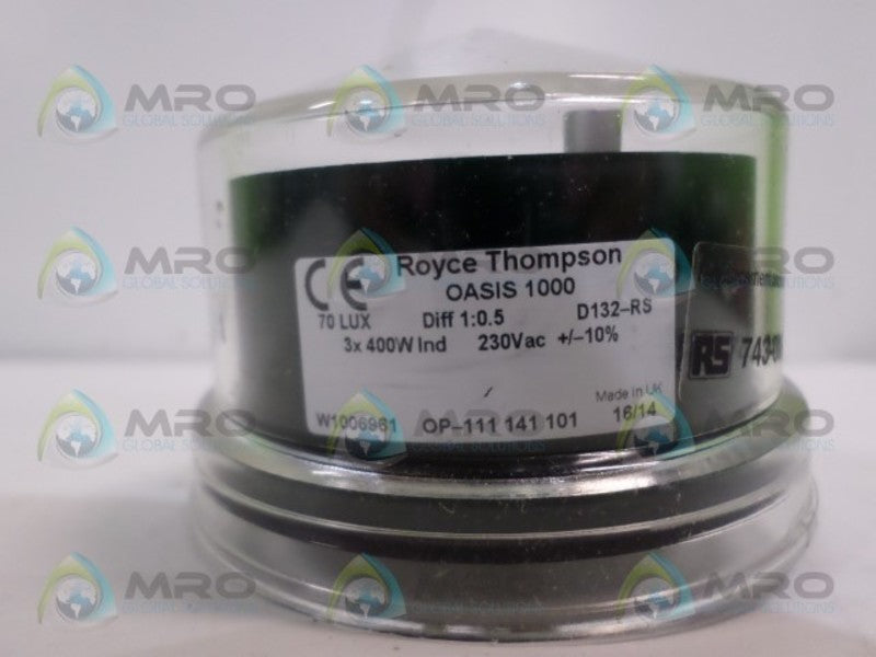 ROYCE THOMPSON OASIS 1000 D132-RS 743-016 LIGHTING CONTROLLER SWITCHNSNP