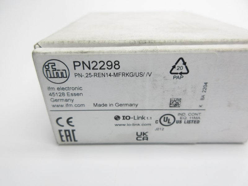 IFM EFECTOR PN2298 PN-,25-REN14-MFRKG/US//V 0-10V NSMP
