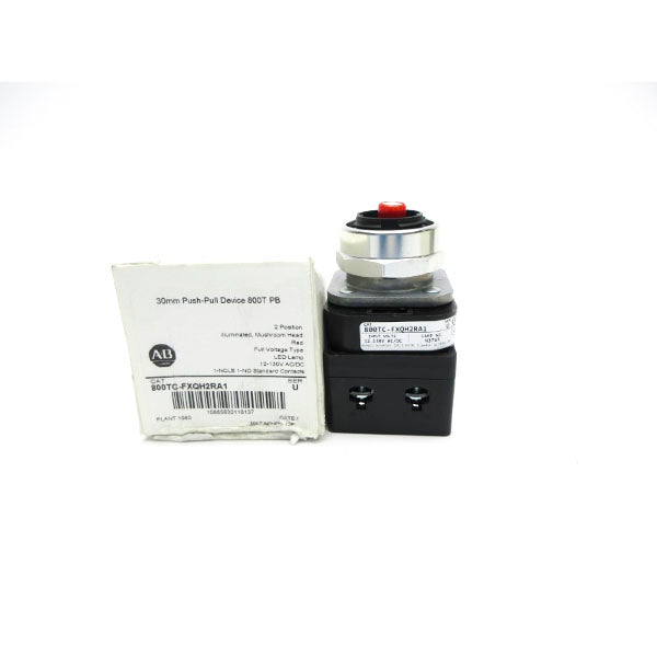 ALLEN BRADLEY 800TC-FXQH2RA1 SER. U 12-130VAC (AS PICTURED) (WH) NSMP