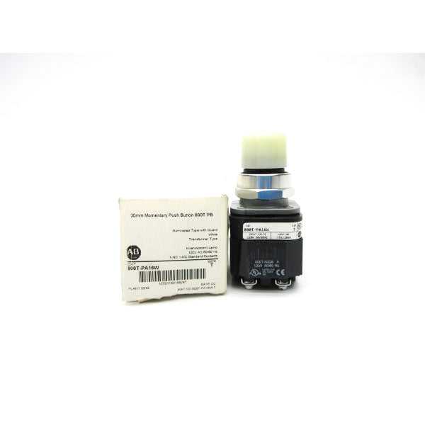 ALLEN BRADLEY 800T-PA16W SER. T 120VAC (WH) NSMP
