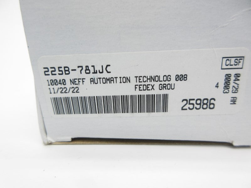 MAC 225B-781JC 24VDC 150PSI NSMP