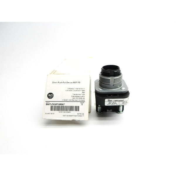 ALLEN BRADLEY 800T-FXMP16RA7 SER. T 120VAC (AS PICTURED1) (WH) NSMP