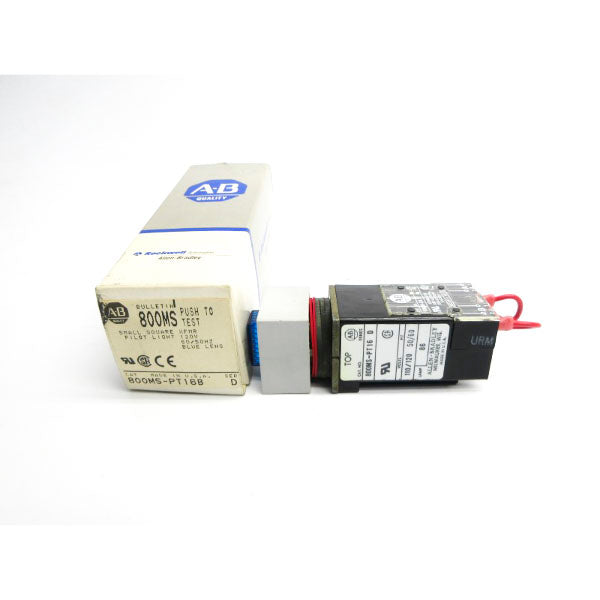 ALLEN BRADLEY 800MS-PT16B SER. D 120V (GY/BL) NSMP