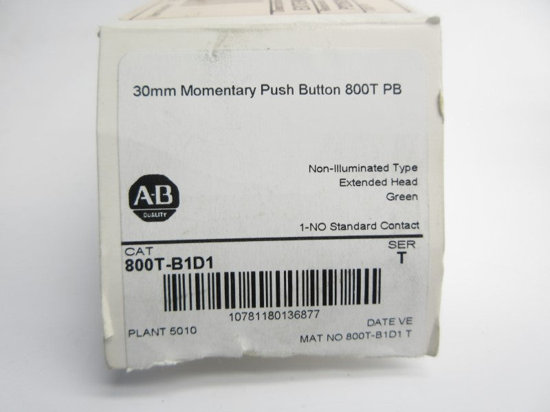 ALLEN BRADLEY 800T-B1D1 SER. T (WH) NSMP