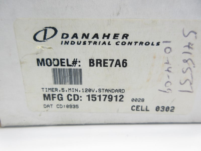 DANAHER BRE7A6 120VAC 10A 0-5M NSMP