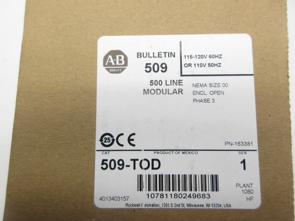 ALLEN BRADLEY 509-TOD SER. 1 110/115-120V 9A (BR/WH) NSMP