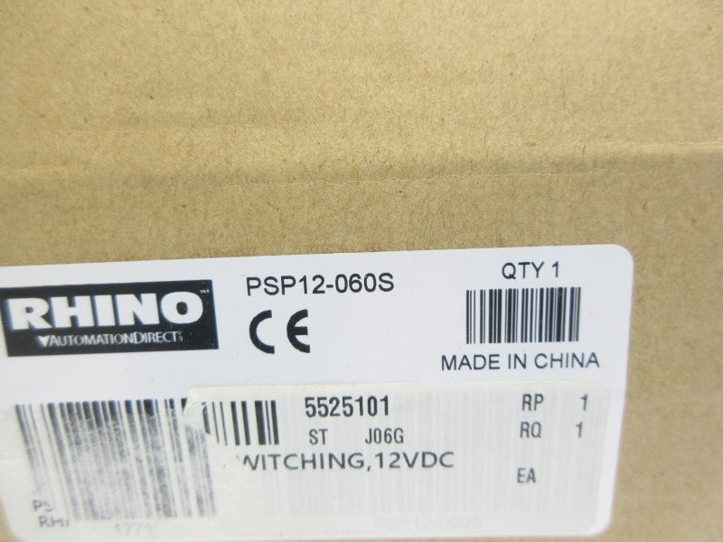 RHINO PSP12-060S 100-240V 1.4-0.8A NSMP