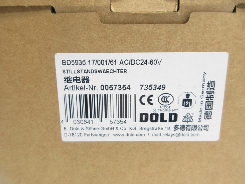 DOLD BD5936.17/001/61 0057354 24-60VAC/DC NSMP