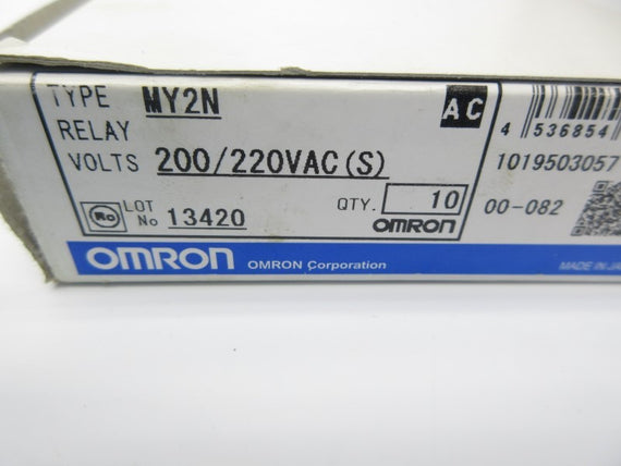 OMRON MY2N 200/220VAC (PKG OF 10) NSMP