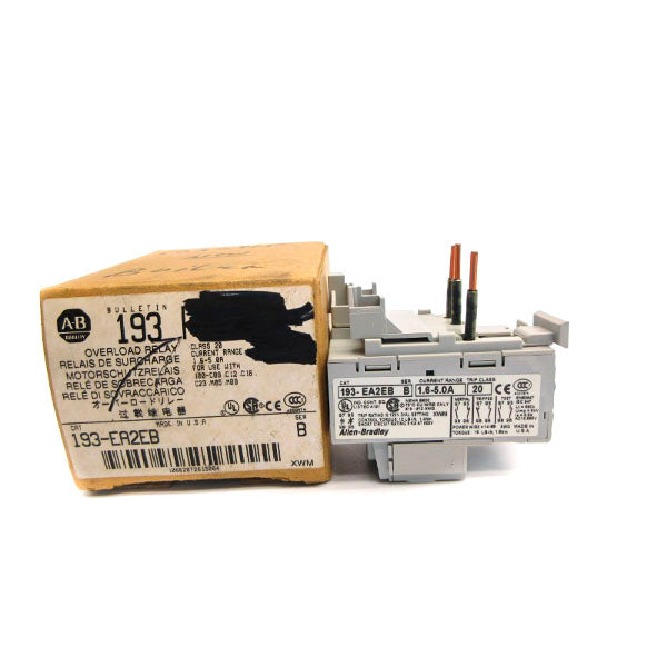 ALLEN BRADLEY 193-EA2EB SER. B 600V 1.6-5.0A (BR/WH) NSMP