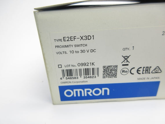 OMRON E2EF-X3D1 10-30VDC 2M NSMP