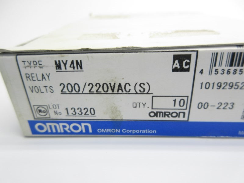 OMRON MY4N 200/220VAC (PKG OF 10) NSMP