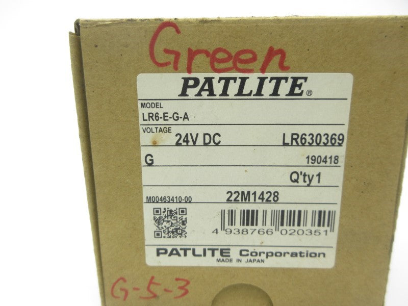 PATLITE LR6-E-G-A 24VDC NSMP