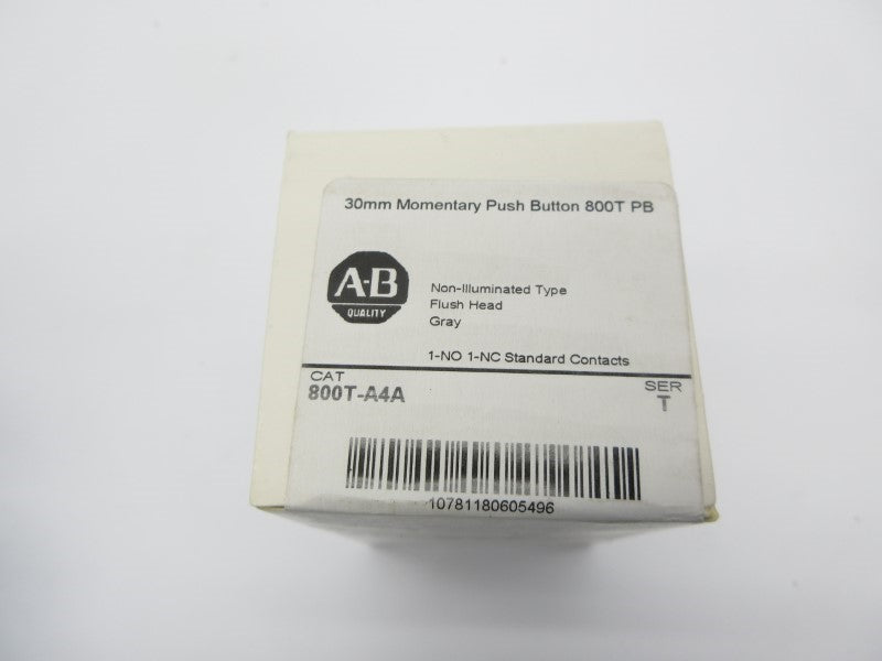 ALLEN BRADLEY 800T-A4A SER. T (WH) NSFS
