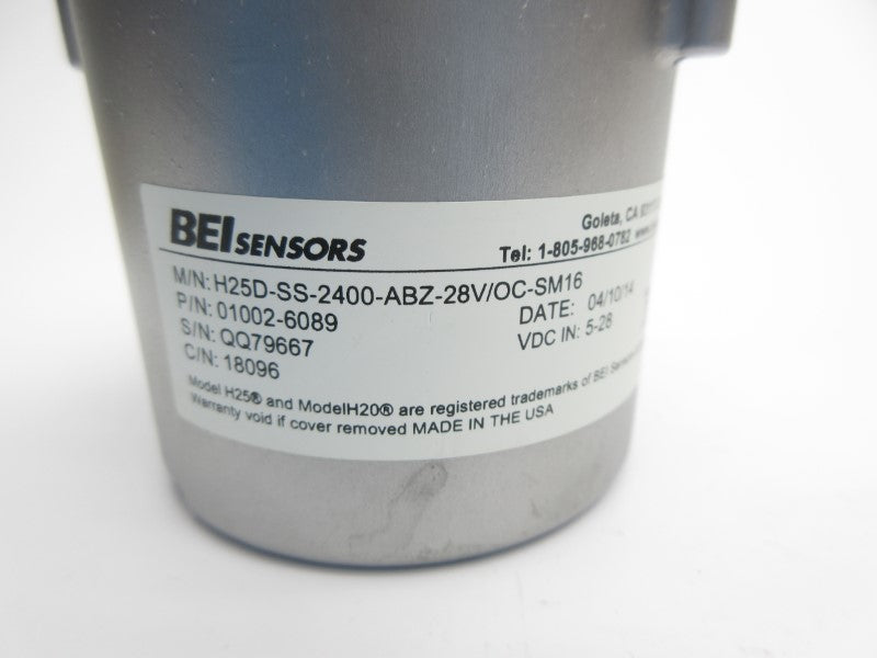 BEI H25D-SS-2400-ABZ-28V/OC-SM16 01002-6089 5-28VDC NSNP