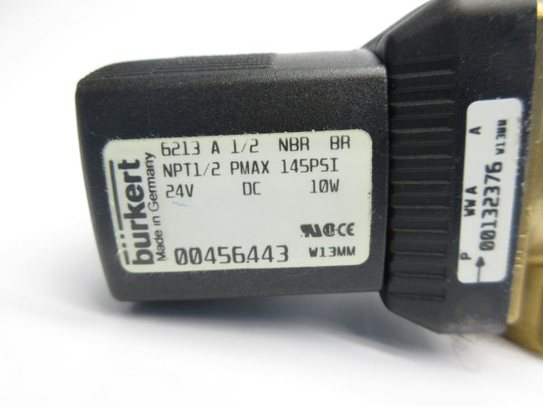 BURKERT 6213A1/2NBRBR 00456443 24VDC 145PSI NSNP
