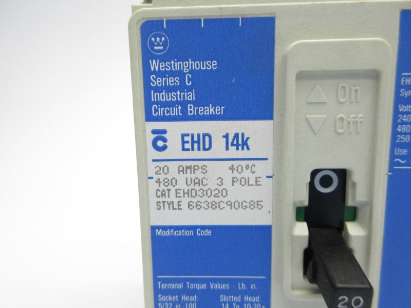 WESTINGHOUSE EHD3020 480VAC 20A NSNP