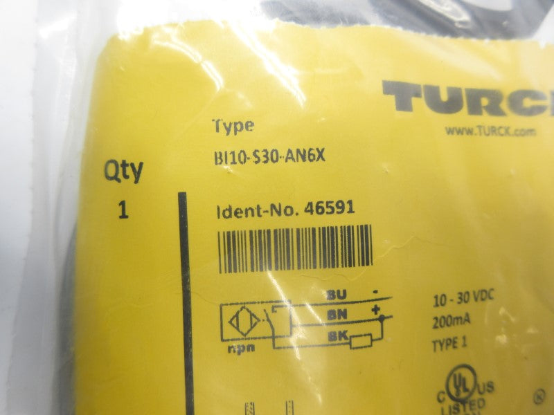 TURCK BI10-S30-AN6X 46591 10-30VDC NSMP