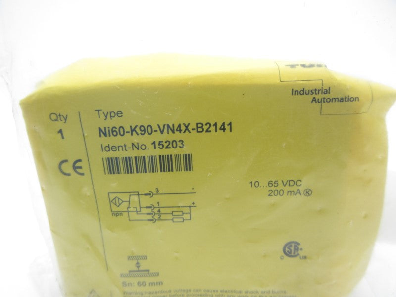 TURCK NI60-K90-VN4X-B2141 15203 10-65VDC NSMP