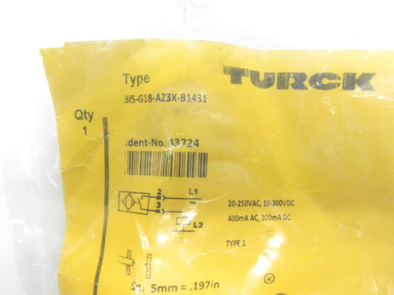 TURCK BI5-G18-AZ3X-B1431 43724 20-250VAC NSMP