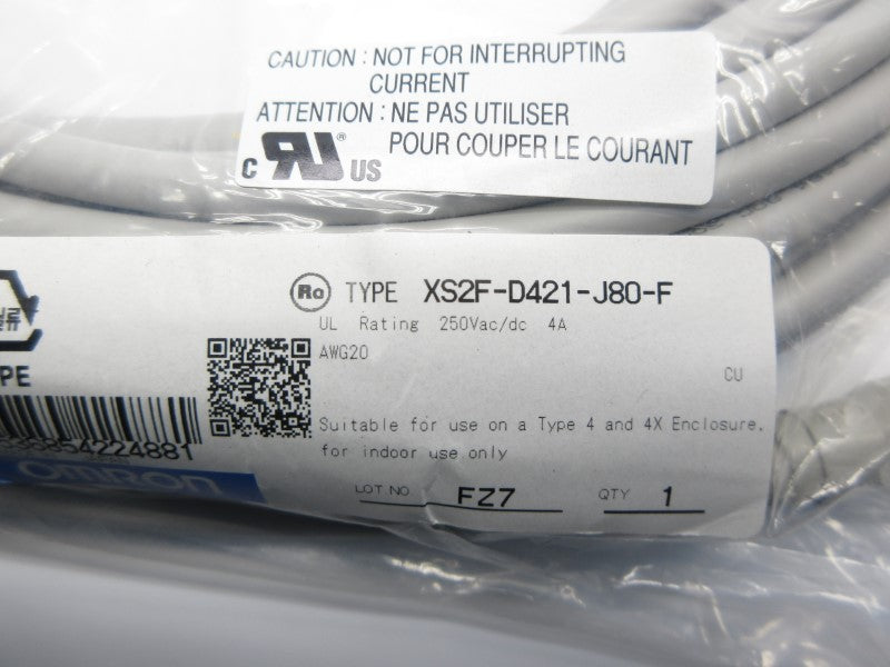OMRON XS2F-D421-J80-F 250VAC/DC 4A NSMP
