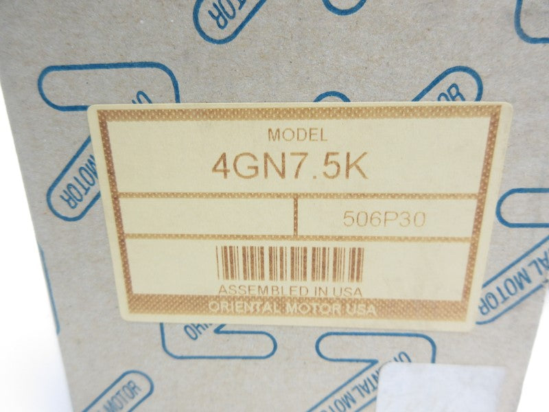 ORIENTAL MOTOR 4GN7.5K NSMP